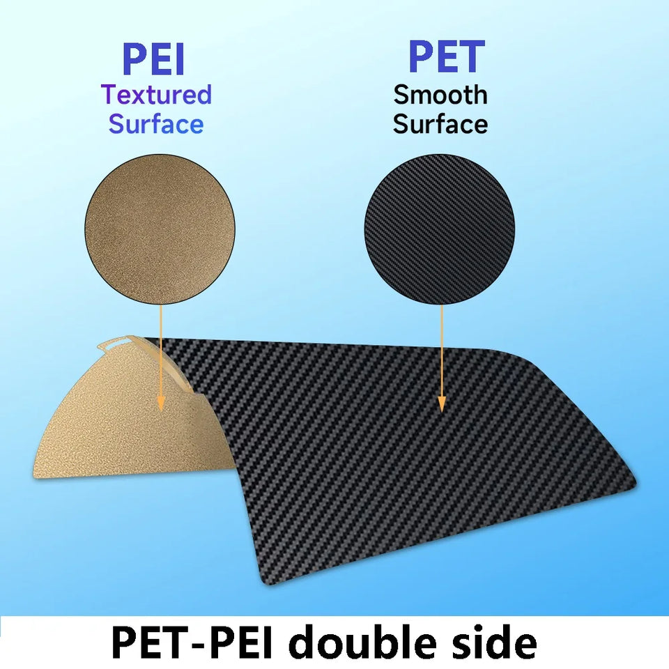 For Bambu Lab P1S P2S Build Plate A1 X1C Pei Texture 257x257 H1H PEY Peo Sheet Spring Steel For Bambulabs X1 Carbon Bambulab P1P