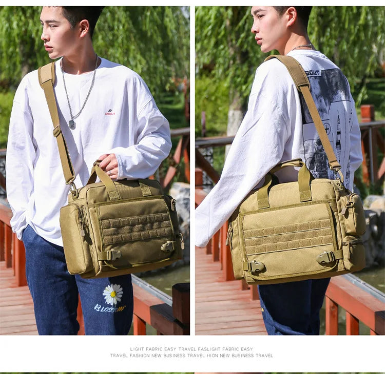 40L Portable Backpack Tactics Multifunction Outdoor High Capacity Camping Backpacks Army Diagonal Span Bag
