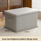 Clothes Storage Box Household Large-capacity Wardrobe Snacks Toys Layered Finishing Artifact Folding Storage Box Basket with Lid