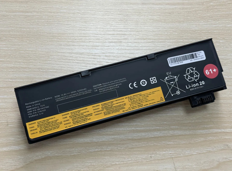 61 Laptop Battery for Lenovo ThinkPad T570 T470 T480 T580 P51S P52S01AV423 01AV424 01AV425 01AV426 01AV42701AV428