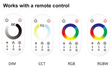 LED Light Strip Wallmount Glass Pannel Touch PWM Controller Dimmer CCT RGB 12V 24V 6A/CH Home Commercial 0-100% Smooth Dimming