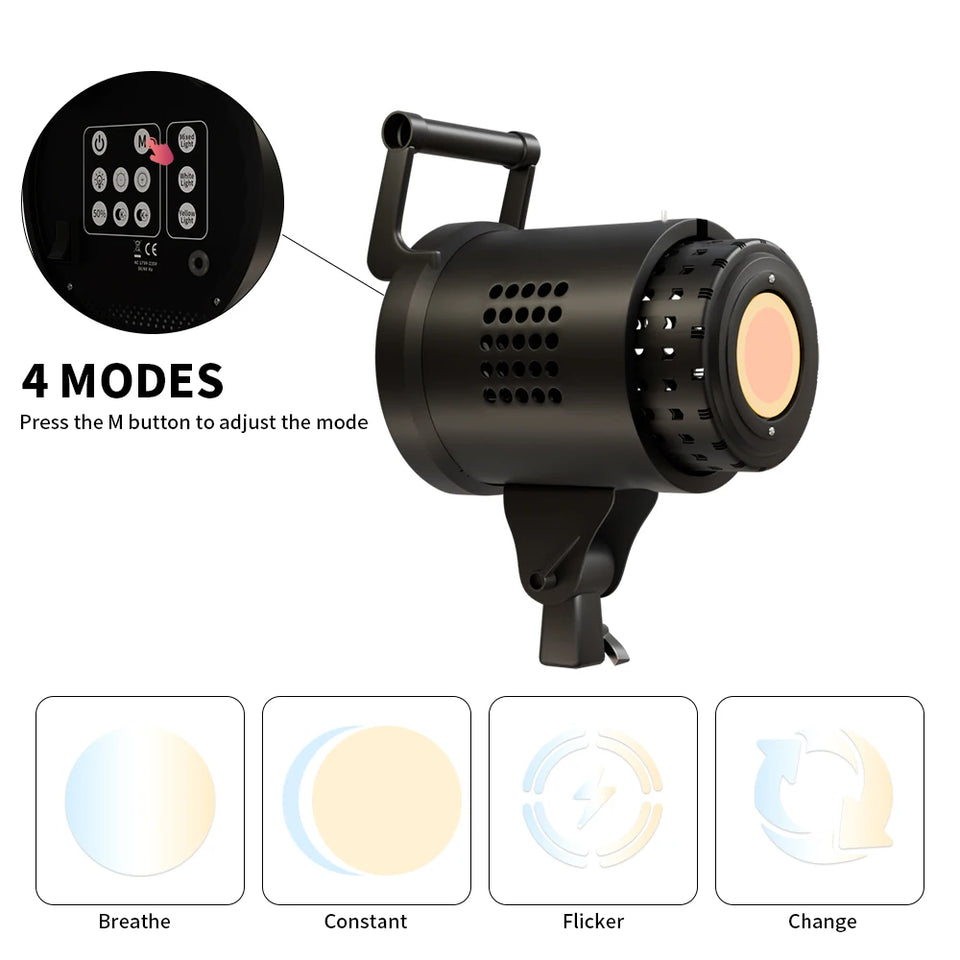 SH 115/135W LED COB Video Light Photography Lamp With Tripod Softbox Remote Control Video Light For Skit Video Photography