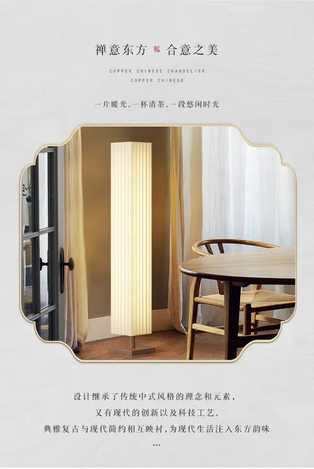 Modern Fabric Led Floor Lights for Living Room Sofa Side Decorative Wood Standing Lamps Light Bedroom Bedside Light Home Decor