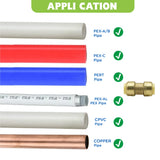 KING SMART 1/2" Push Fit Plug/End Cap CUPC NSF Lead Free Certified; DZR Lead Free Brass; 10Pcs; 80512