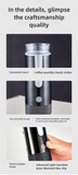 Electric Coffee Maker Convenient Capsule Ground Coffee Brewer Travel Camping Coffee Maker for Ground Coffee and KCUP Capsules