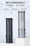 New Rechargeable Auto Espresso Barista CNC Conical Burr Coffee Bean Grinder Machine