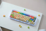 Cat Party Keycaps Set 132 Keys PBT Material Keycaps MOA XOA Profile DYE-SUB For MX Switch Wooting Mechanical Keyboard Keycap