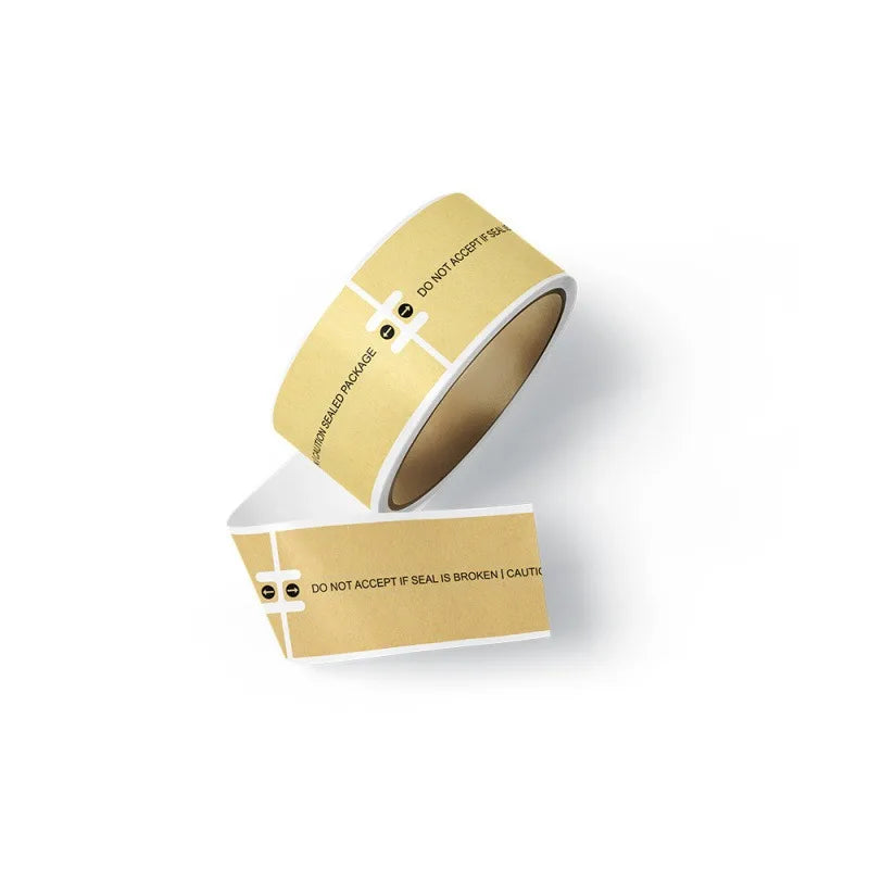 100pcs Self-Adhesive Sealing Stickers, Rectangular Matte Finish,Single-Use Paper Seal Labels for Secure Packaging and Mailing