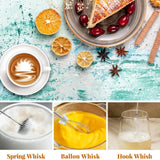 1-Pack Handheld Electric Milk Frother 4 Colors | Drink Mixer & Egg Beater for Coffee, Latte Cappuccino Portable Kitchen Gadget