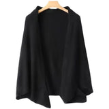 100%Wool Women's Knitted Shawl Scarf Soft Warm Knitwear Cardigan Cloak Wraps Shoulder Neck Protect Pashmina Scarves Dual Use