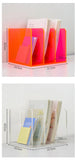 Acrylic File Organizer for Desk,File Holder for Home Office,Book Organizer for Letter,Document,Notebook,Binder,Purse,Mail