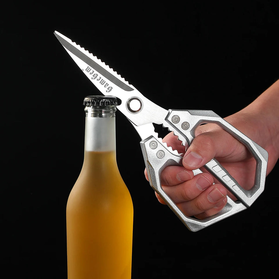 Stainless Steel Kitchen Shears for Meat Fish and Poultry Commercial Kitchen Equipment Lightweight yet Durable Construction