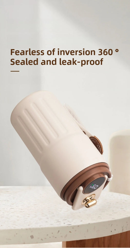 Smart Temp Display Stainless Steel Tumbler Thermal Mug Vacuum Insulated Coffee Cup Travel Thermos Cups Hot Water Bottle for Tea