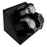 FRUCASE Watch Winder for automatic watches automatic winder for 3 watches 2 Rotation Modes Storage Case Memory Cotton