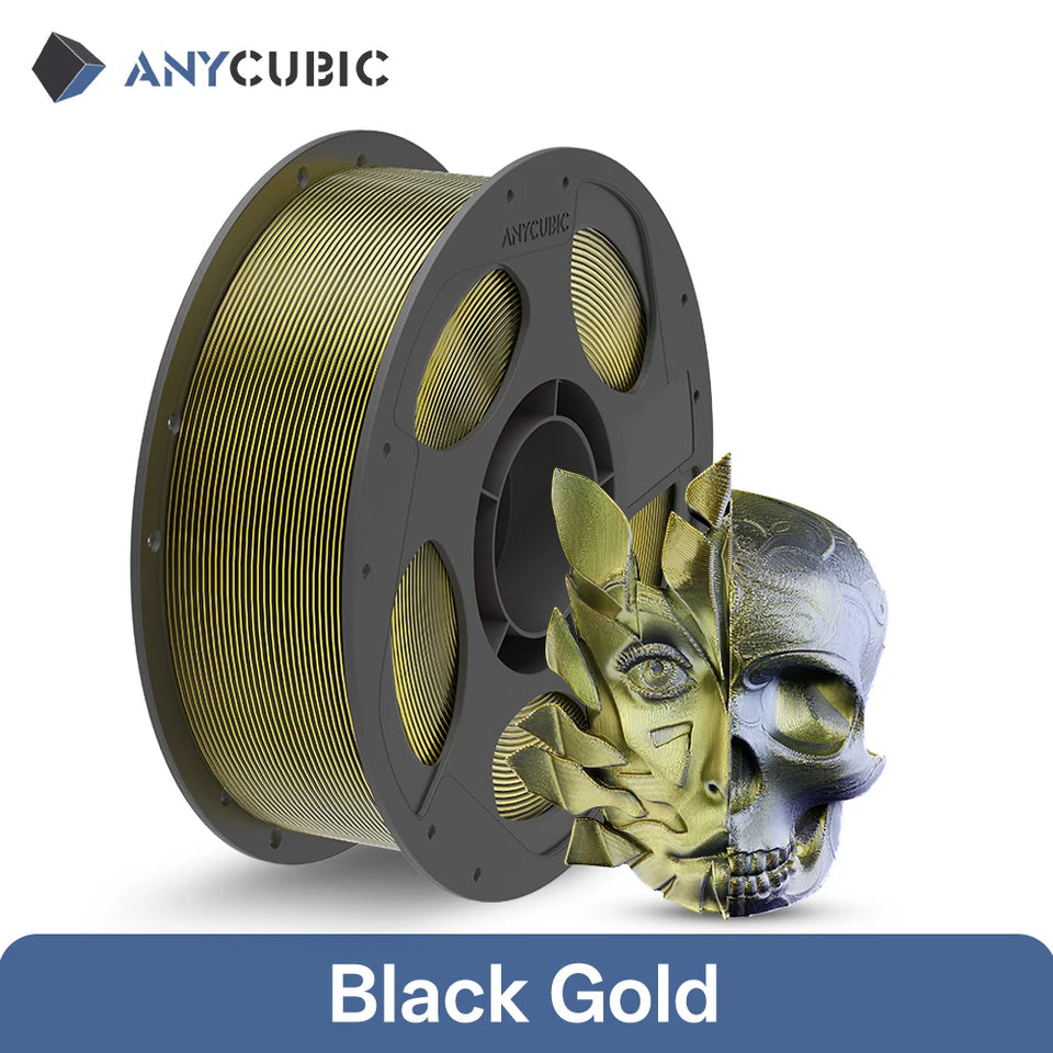 ANYCUBIC Dual-Color Silk Filament Silk Texture FDM 3D Printer PLA Filament Shine Bright Multicolor Silk 3D Printing Material