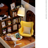 Coffee Shop Wooden Mini Doll House DIY Small House Kit Making And Assembling Room Models Toys For Kid Birthday Gifts Dollhouse