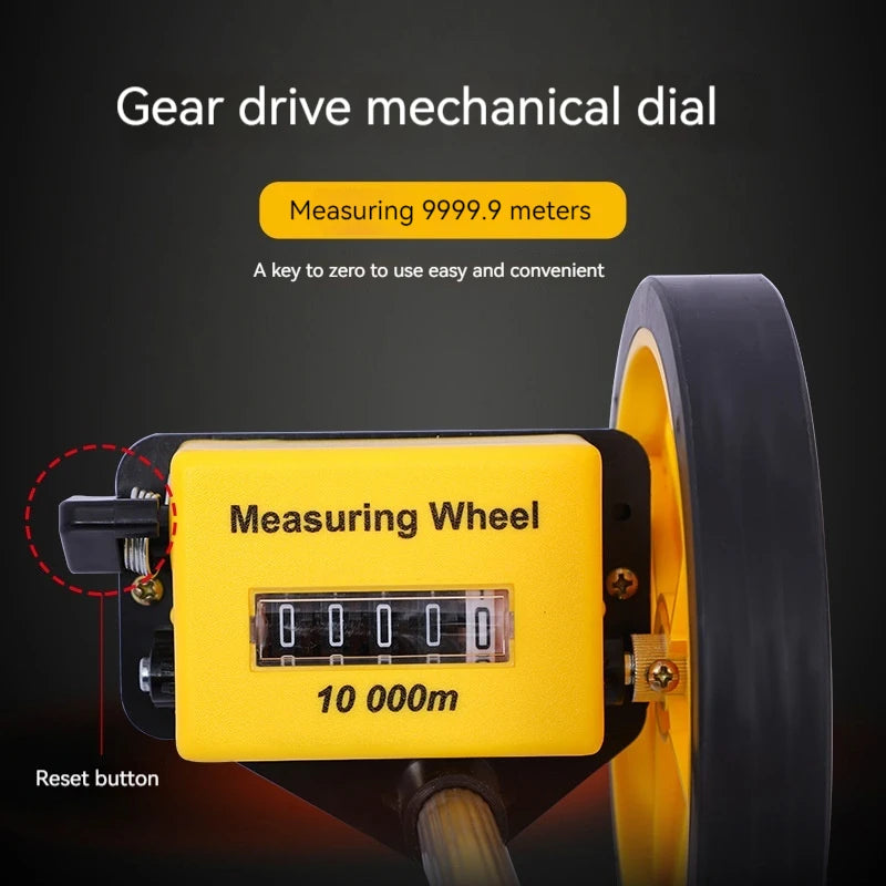 Electronic Rangefinder, Mechanical Rangefinder Wheel Digital Display, Manual Measurement, Roller Measurement