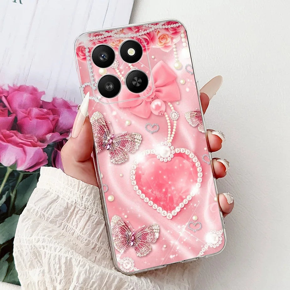 For Honor 400 Smart 5G Case LGN-NX1 Cute Cartoon Painted Cover Soft Slim Phone Case For Honor X7d HonorX7d Honor400 Smart Fundas