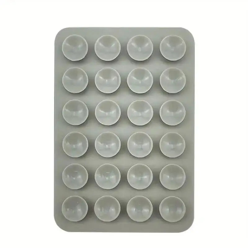 Silicone Suction Phone Holder Mat Multi-functional Suction Cup Phone Stand Square Anti-Slip Single-Sided Case Mount Back Sticker