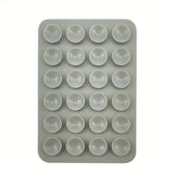 Silicone Suction Phone Holder Mat Multi-functional Suction Cup Phone Stand Square Anti-Slip Single-Sided Case Mount Back Sticker