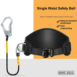 High-altitude Work Safety Harness Single Waist Safety Belt with Safe Rope Hook Outdoor Climbing Training Protective Equipment