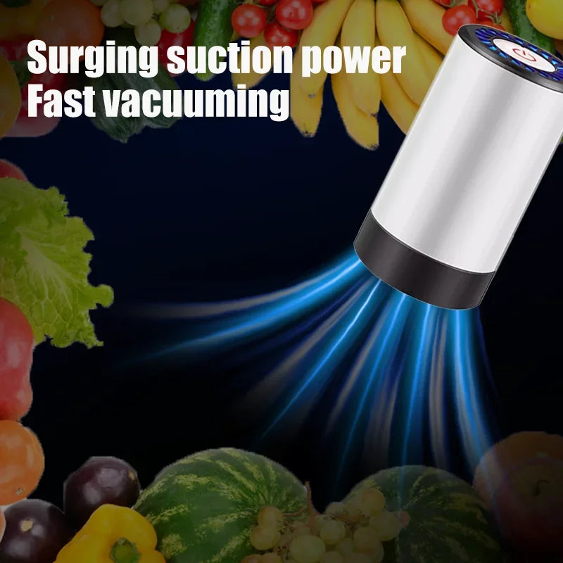 handheld vacuum sealer for Food Storage，Portable  vacuum sealer，Avoid cross contamination of food+ 50  vacuum seal bags