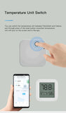 CozyLife Smart Thermometer Temperature Sensor Fridge Sensor Mini LCD Digital Display Bluetooth-Compatible Thermometer Hygrometer