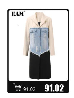 [EAM] Black Irregular Knot Sweatshirt New Stand Collar Long Sleeve Women Big Size Fashion Tide Spring Autumn 2026 1DJ1848