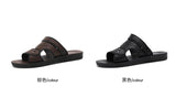 Summer Men's Sandals Leisure Beach Shoes Male Holiday Slippers Outdoor Retro Comfortable Casual Sandals leather Men Slippers