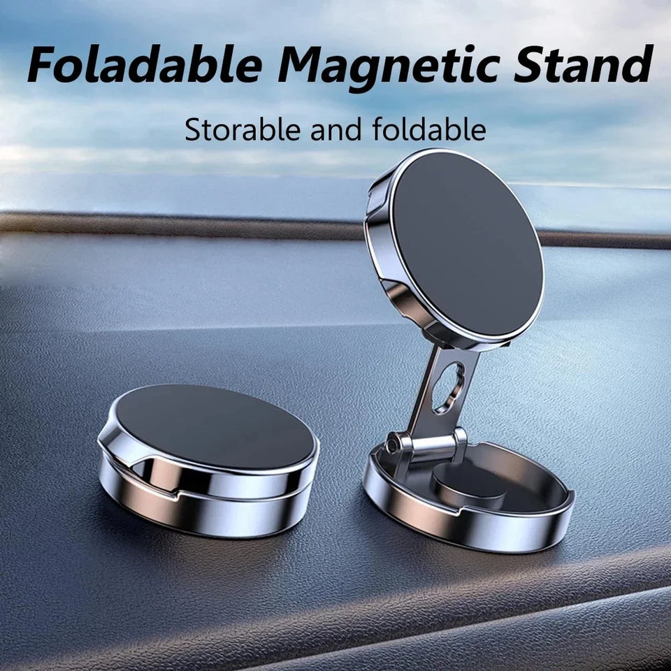 Strong Magnetic Mobile Phone Stand 720° Foldable Round Bracket Car Holder Support for Universal Phones Mount Holders In Car