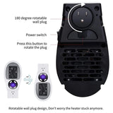Portable Mini Space Heater with Remote Control Fast Heating Electric Warmer for Room Office Desk Indoor Use