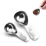 15ml/30ml Stainless Steel Coffee Spoons Coffee Measuring Scoop with Graduated Measuring Spoon Beans Tea Sugar Barista tools