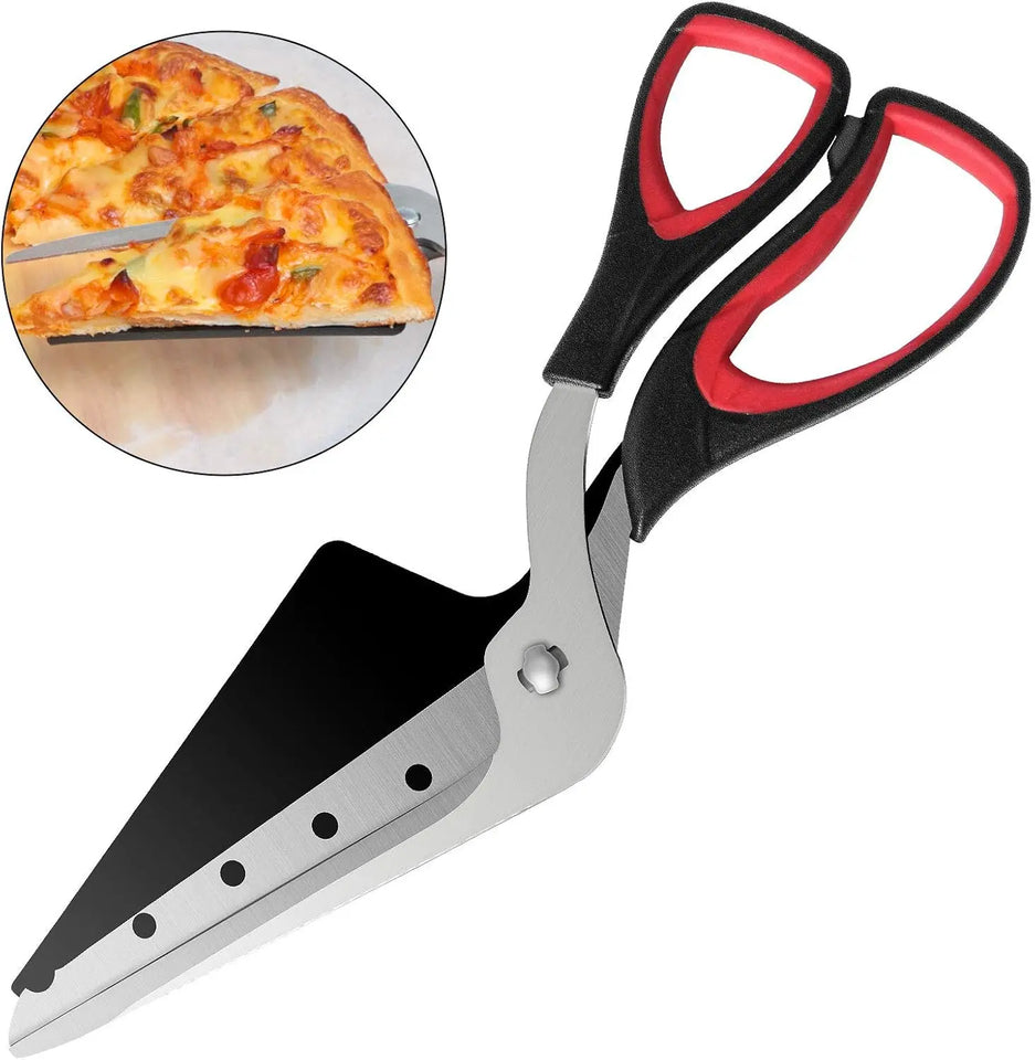 Professional Pizza Scissors Detachable Sharp Stainless Steel Blade Pizza Cutter Scissors Easy Cutting Pizza Spatula Slicer Tools