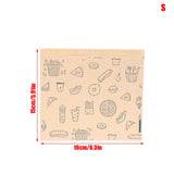 50Pcs Greaseproof Paper Bag, Kraft Paper Bag Food Wrapping Bag Disposable Packaging Baking Paper Plate Mat Kitchen Accessories
