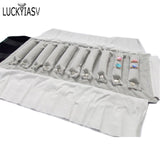 Women Luxury Jewelry Roll Storage Bag Lady Rings Earrings Necklace Organizer Portable Cloth Bags