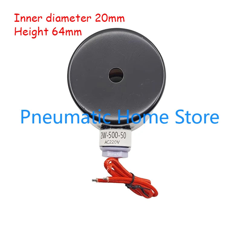 Solenoid Valve Coil for 2W-160-15 2W-200-20 2W-250-25 2W-400-40 2W-500-50 Series Water Valves AC220V DC24V Inner Diameter 16mm