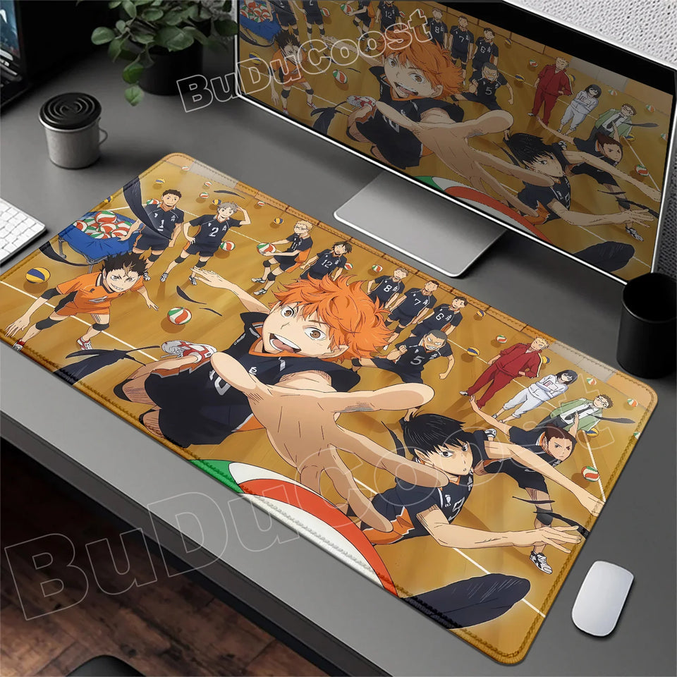 2026 New Arrival Cool Mouse Mat Anime Haikyuu Mause Pad Anime Gaming Large Cabinet Kawaii Mousepad Xxl Desk Cute Pc Carpet Mats