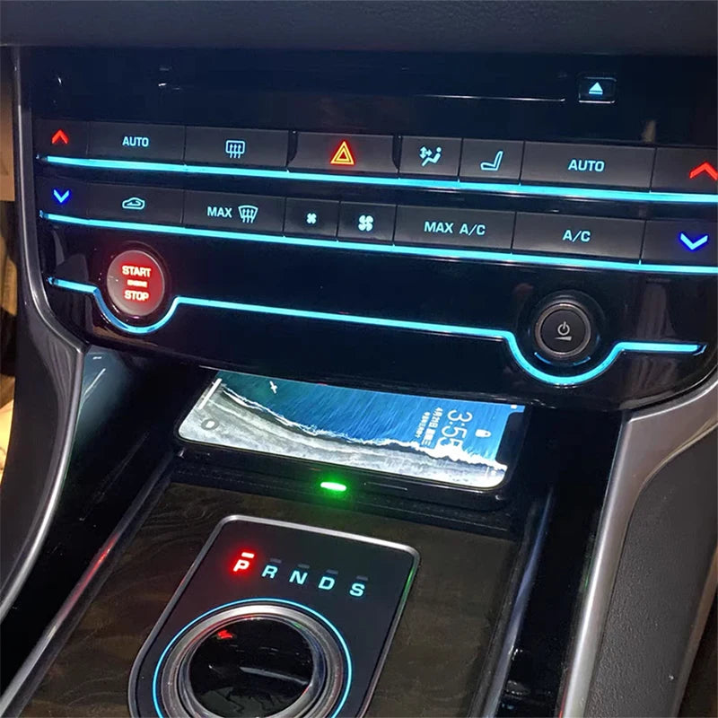 Car wireless charger 15w mobile phone charger charging pad charging holder for Jaguar XE XF XFL F-Pace 2016 2017 2018 2019