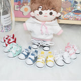 Hand-made Doll Shoes Replacement 4.5cm Doll Replacement Accessories Multiple Styles DIY Canvas Shoes for 15CM Cotton Doll