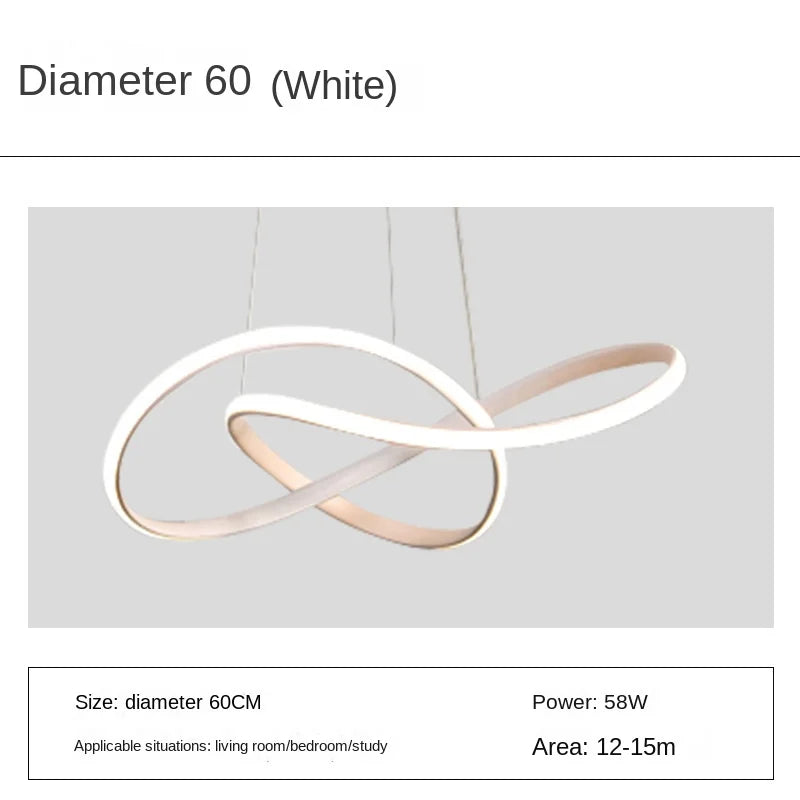 Personalized and Creative Clover Restaurant Pendant Light Nordic Modern and Minimalist Restaurant Hotel Art Bar LEDCeiling Light
