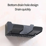 1 Pcs Hair Dryer Holder Wall Dryer Cradle Straightener Stand Hairdryer Organizer Box Plastic Hair Dryer Stand Bathroom Organizer