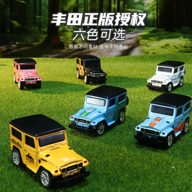 J40Small Mini Remote Control Alloy Birthday Gift Toy Car Model with Lights and Hanging Box for Boys