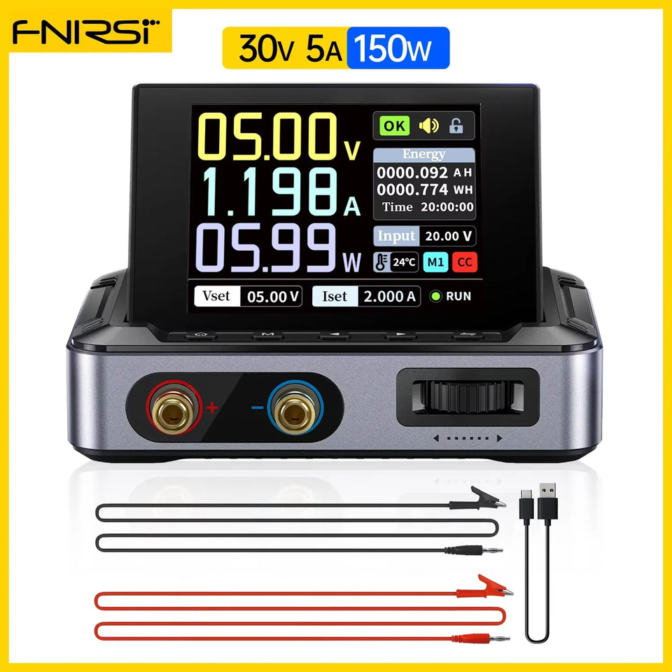 FNIRSI DPS-150 DC Power Supply Laboratory Power Supply Adjustable 30V 5A Switching Power Supply Portable Digital Power Supply