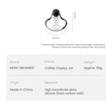MHW-3BOMBER Coffee Aroma Bottle Coffee Display Jar Glass Creative Fragrance Bottle Coffee Aroma Display Coffee Accessories