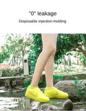 New 1 Pair Waterproof Non-slip Silicone High Elastic Wear-resistant Unisex Rain Boots for Outdoor Rainy Day Reusable Shoe Cover