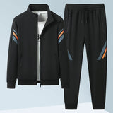 Spring Autumn Casual Men's Sports Suit Jacket Trousers Two-piece Set Sweatshirt Men's Tracksuit