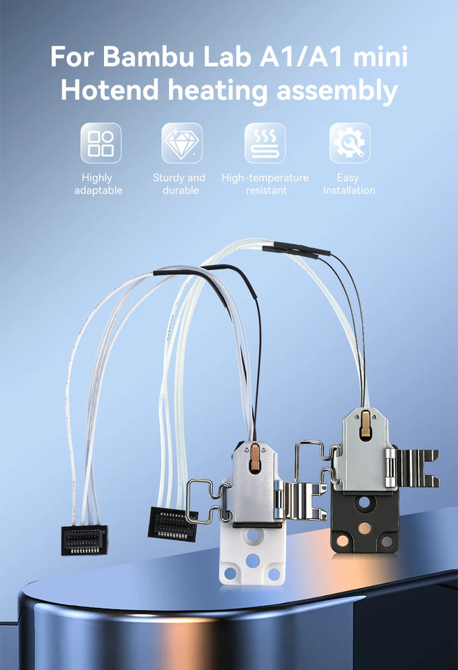 For Bambu Lab A1/A1mini Hotend Heating Assembly High-Temp Resistant Quick ReleaseThermal Insulation Extruder Kit 3DPrinter Parts
