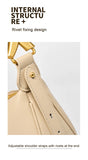 100% genuine leather women's bag designer creates luxury shoulder bag, fashionable new crossbody bag, commuting handbag