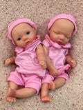 AnjoDoll 10Inch Silicone Girls Whole Body Soft Solid Silicone Reborn Doll Handmade Painted Washable Play Dolls Toys For Gifts