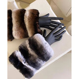 Real Rex Rabbit Fur Cuffs For Coat Women Winter Warm Natural Fur Trim New Fashion Detachable Fur Cuffs